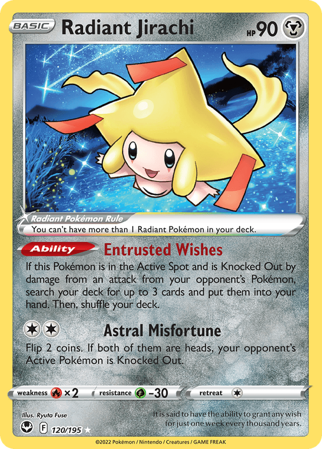 Radiant Jirachi SWSH12-120