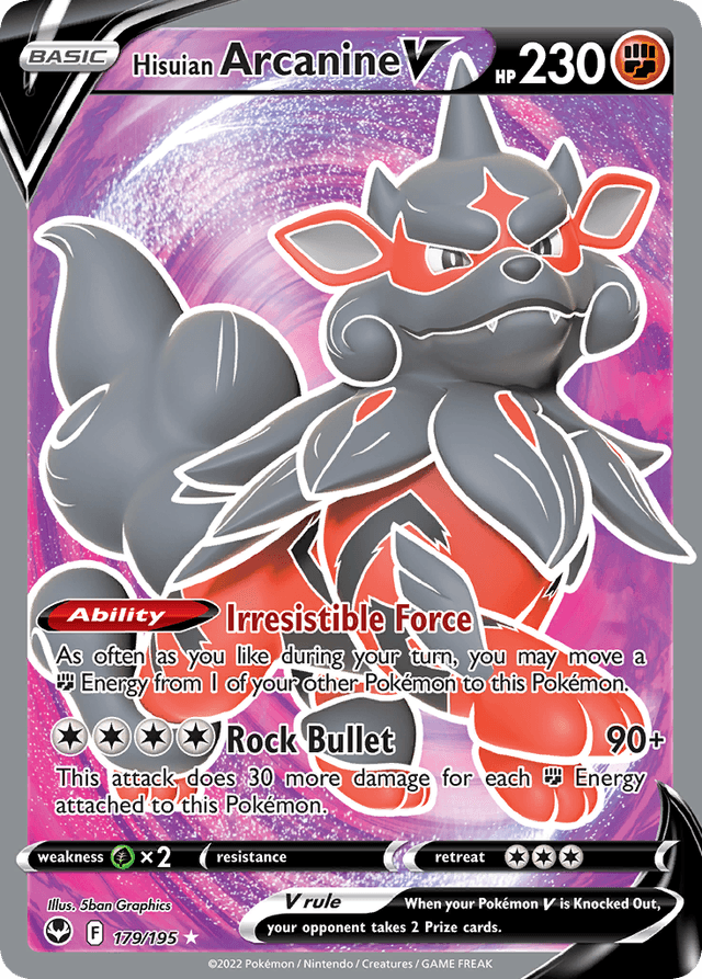 Hisuian Arcanine V SWSH12-179
