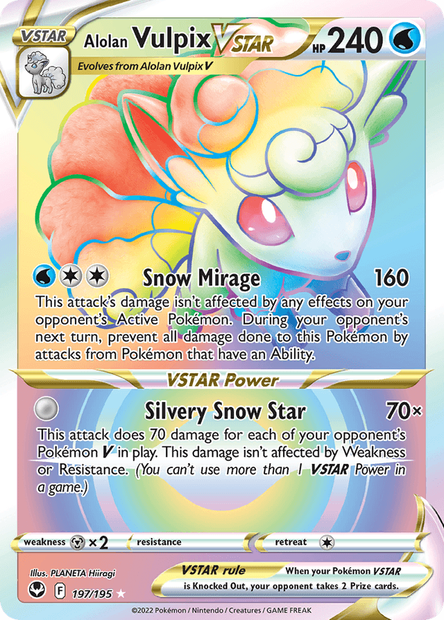 Alolan Vulpix VSTAR SWSH12-197