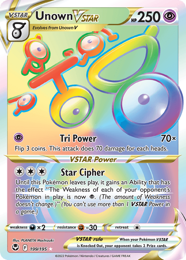 Unown VSTAR SWSH12-199
