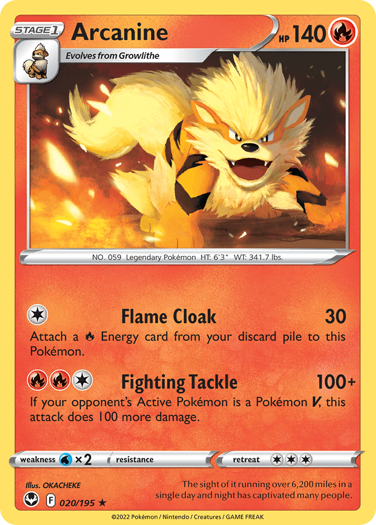 Arcanine SWSH12-20