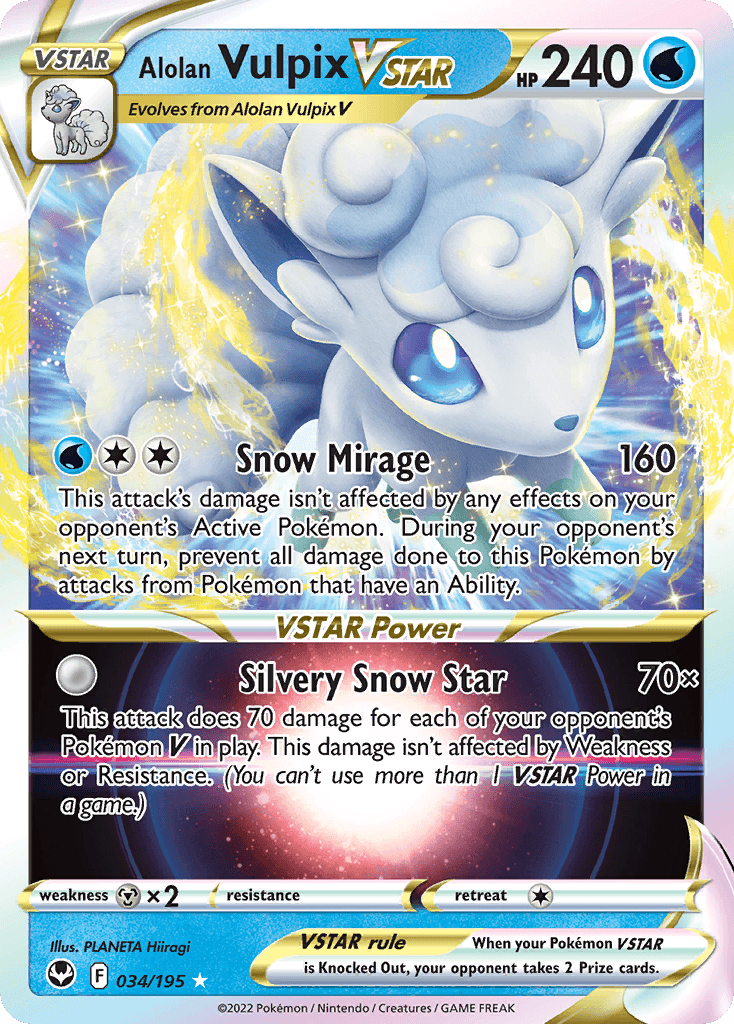 Alolan Vulpix VSTAR SWSH12-34
