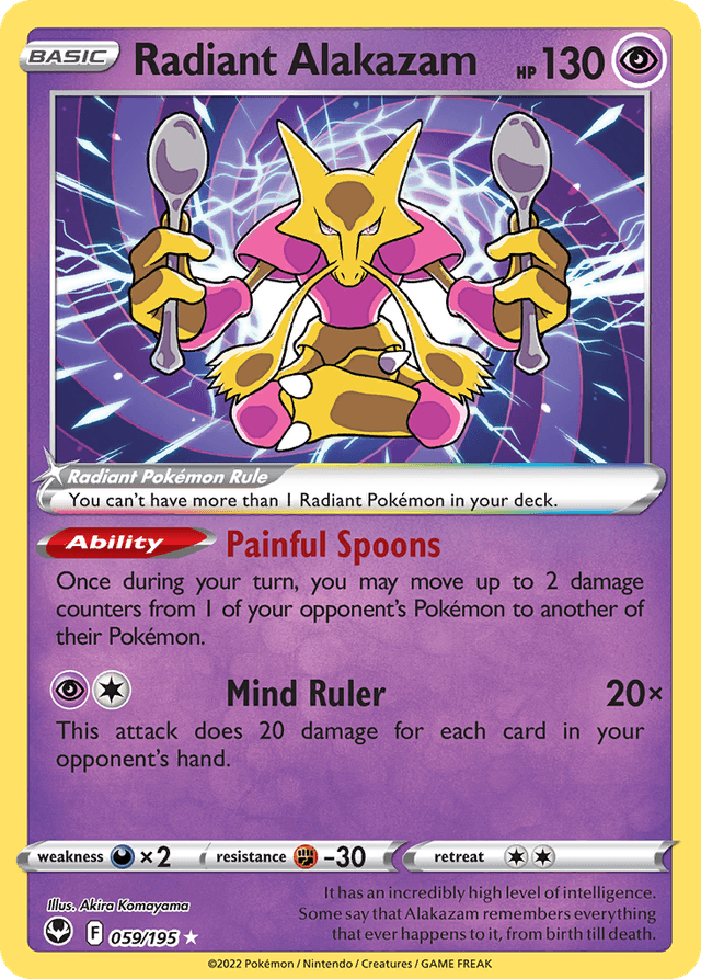 Radiant Alakazam SWSH12-59