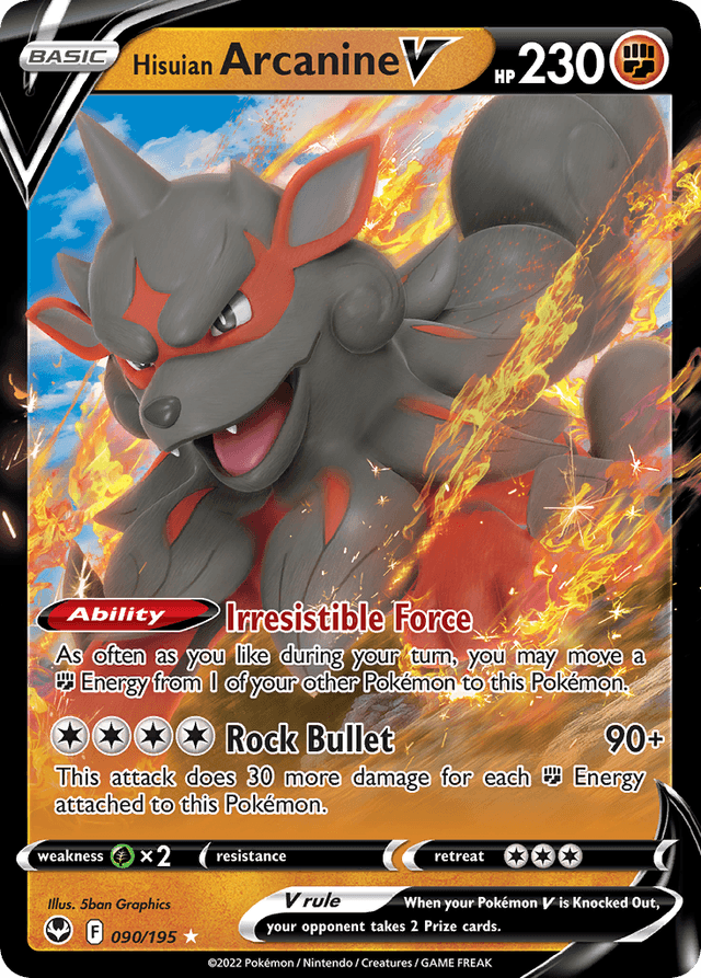 Hisuian Arcanine V SWSH12-90