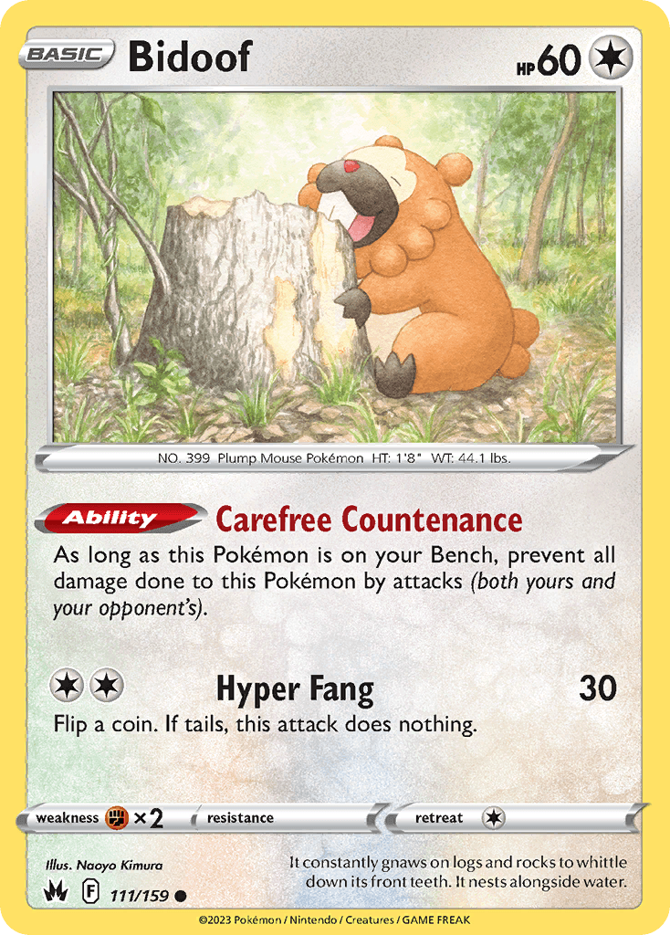 Bidoof SWSH12PT5-111