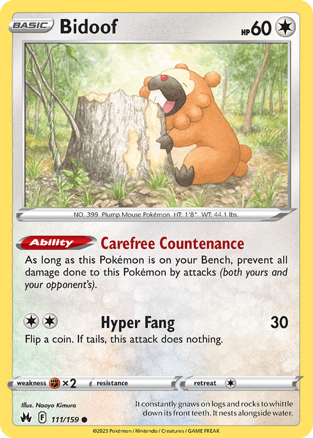 Bidoof SWSH12PT5-111