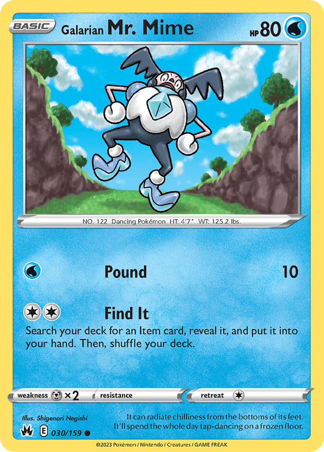Galarian Mr. Mime SWSH12PT5-30
