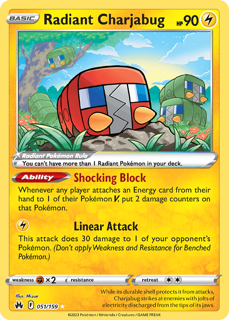 Radiant Charjabug SWSH12PT5-51