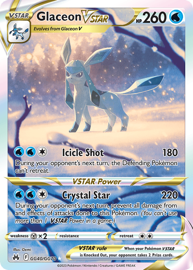 Glaceon VSTAR SWSH12PT5GG-GG40