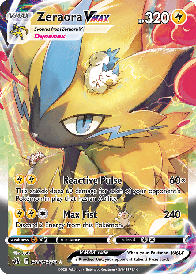 Zeraora VMAX SWSH12PT5GG-GG42