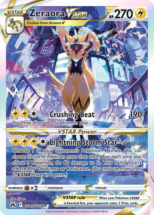 Zeraora VSTAR SWSH12PT5GG-GG43