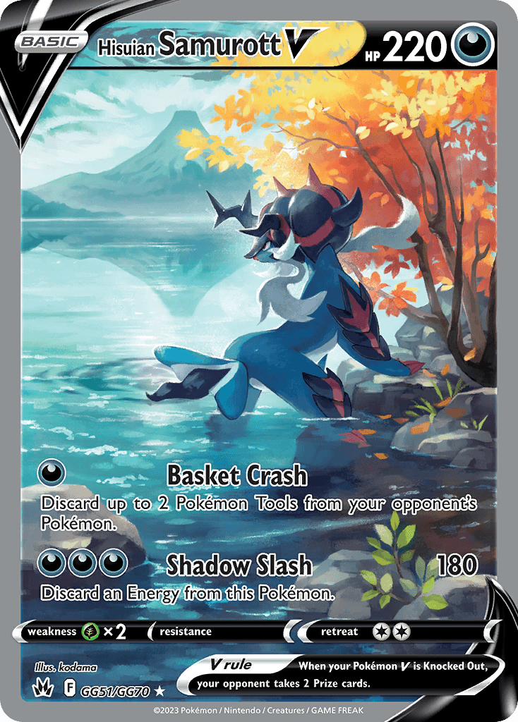 Hisuian Samurott V SWSH12PT5GG-GG51