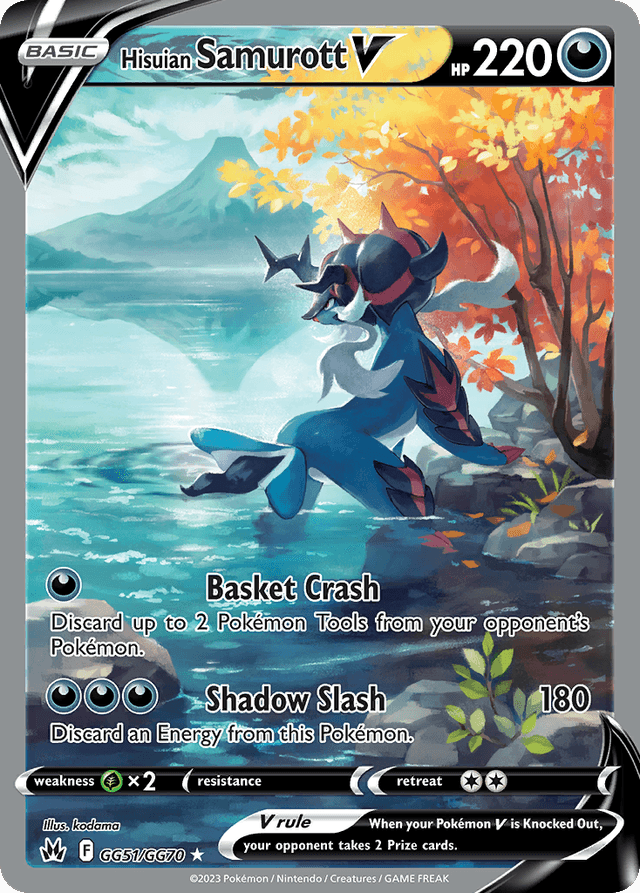 Hisuian Samurott V SWSH12PT5GG-GG51