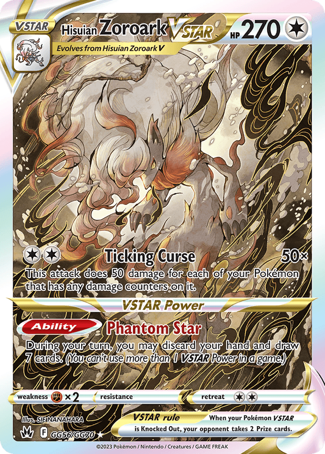 Hisuian Zoroark VSTAR SWSH12PT5GG-GG56