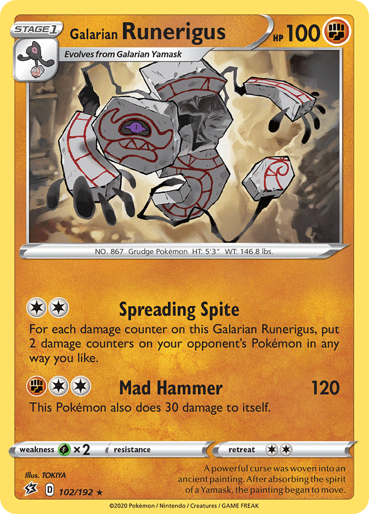 Galarian Runerigus SWSH2-102