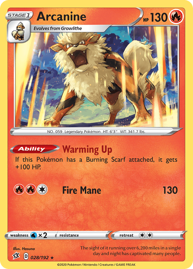 Arcanine SWSH2-28