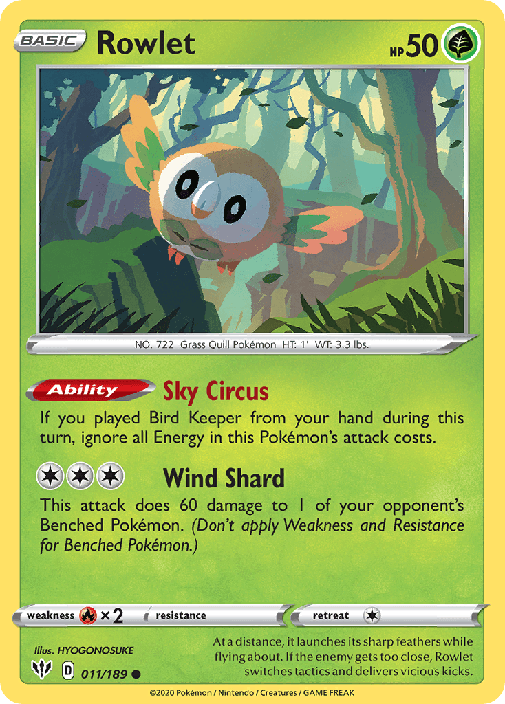Rowlet SWSH3-11