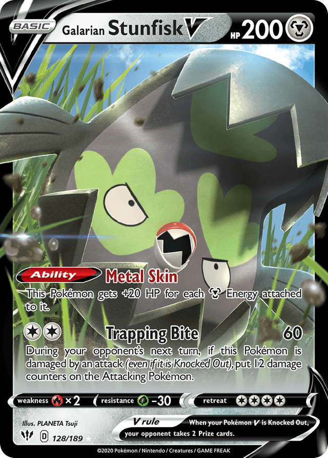 Galarian Stunfisk V SWSH3-128