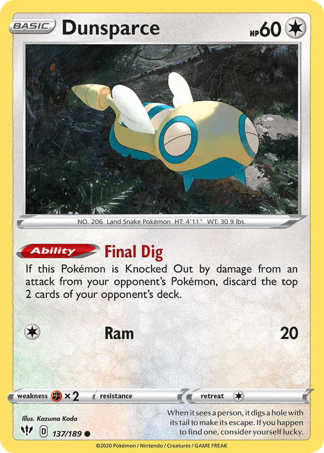 Dunsparce SWSH3-137
