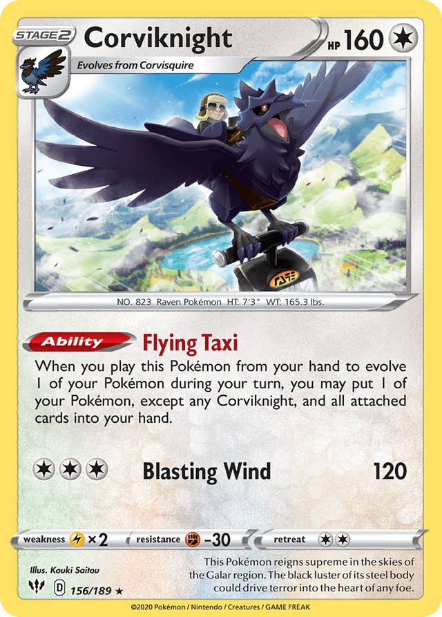 Corviknight SWSH3-156