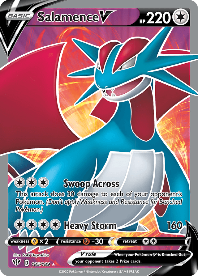 Salamence V SWSH3-185