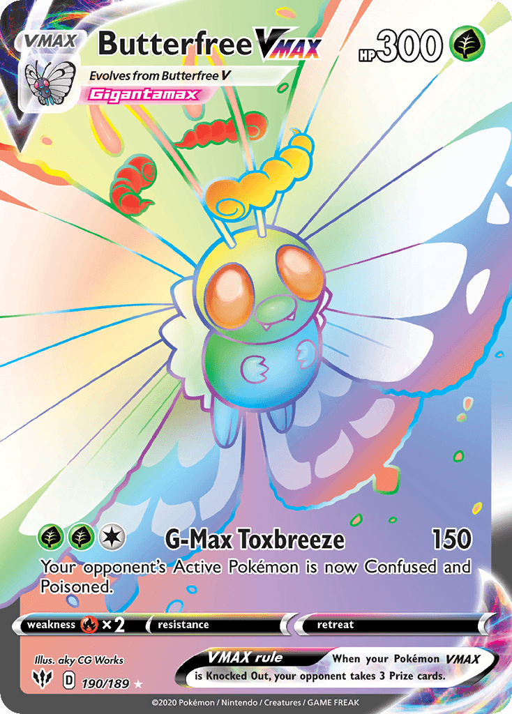 Butterfree VMAX SWSH3-190
