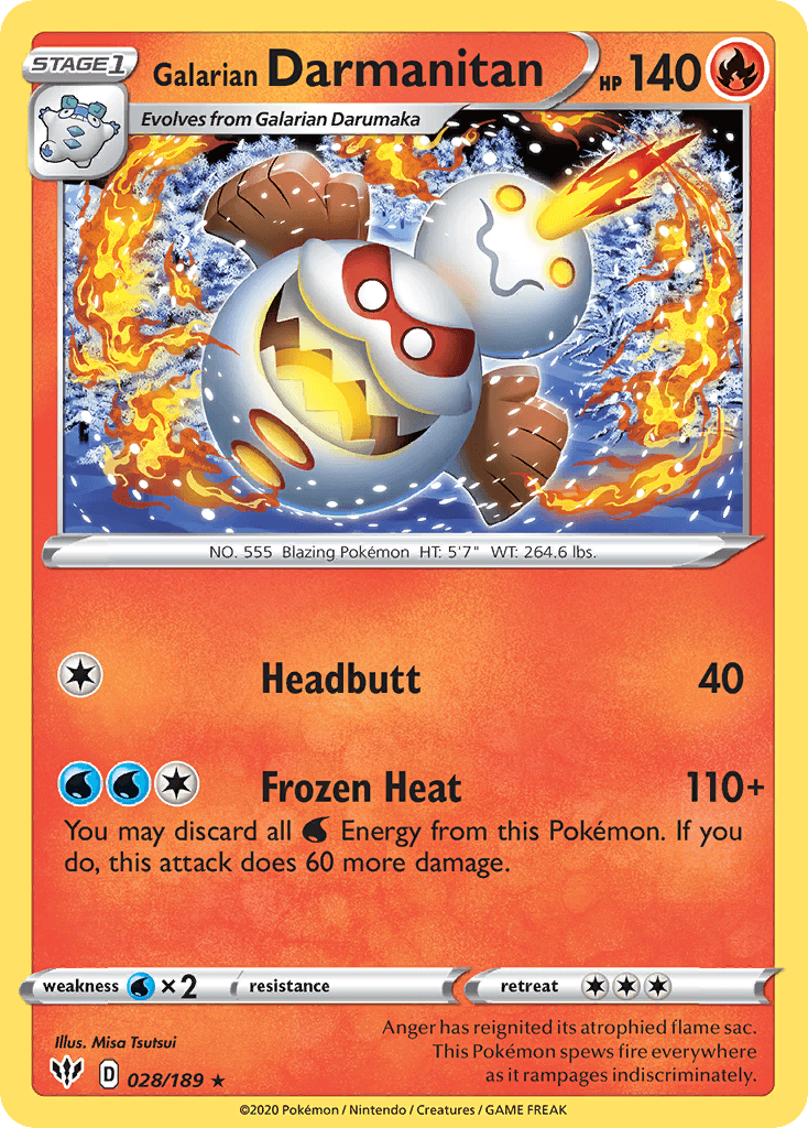 Galarian Darmanitan SWSH3-28