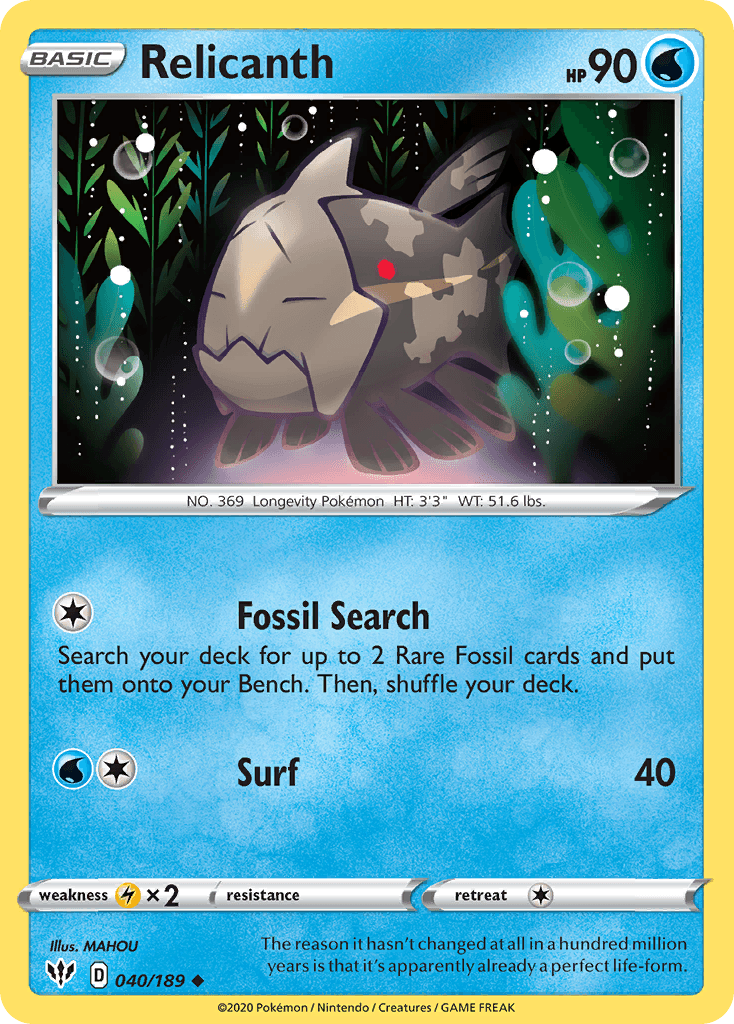 Relicanth SWSH3-40
