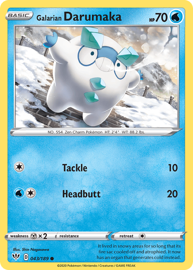 Galarian Darumaka SWSH3-43
