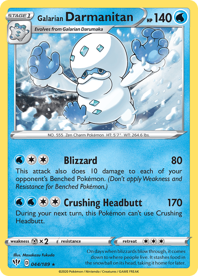 Galarian Darmanitan SWSH3-44