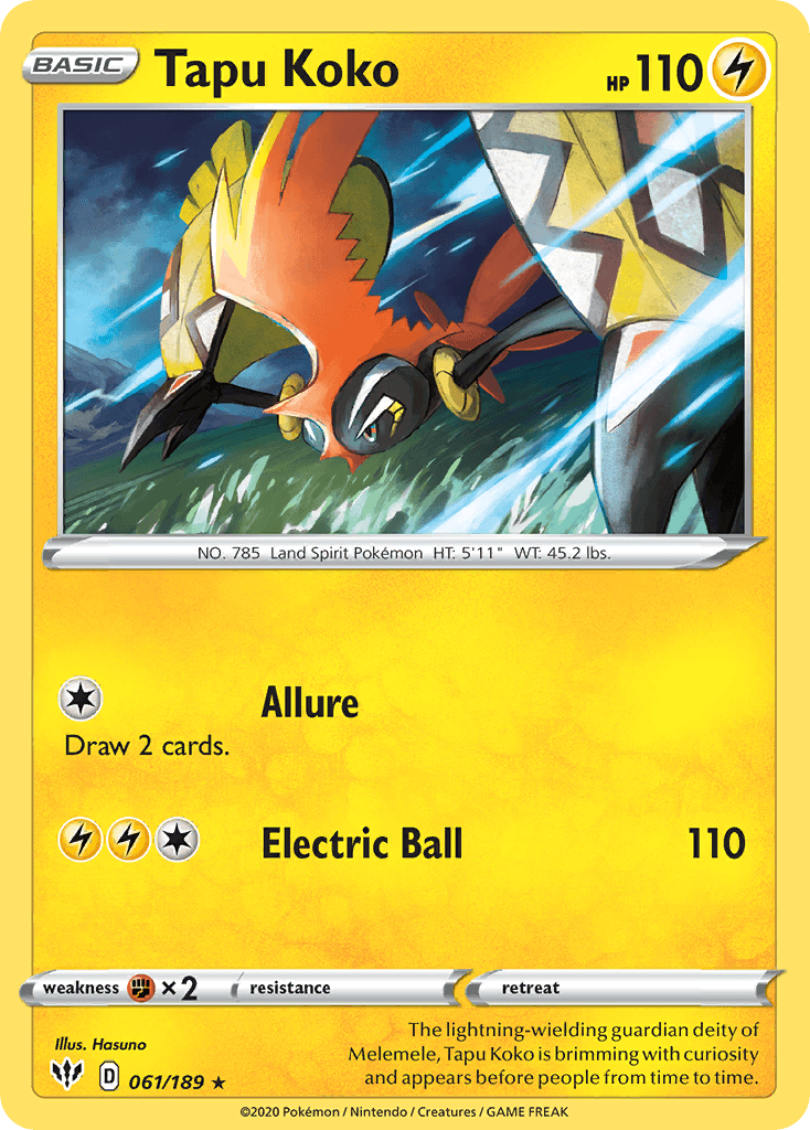 Tapu Koko SWSH3-61