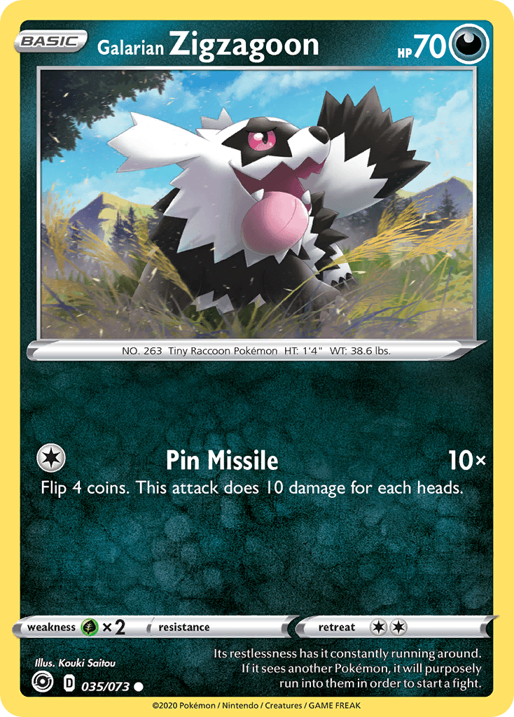 Galarian Zigzagoon SWSH35-35