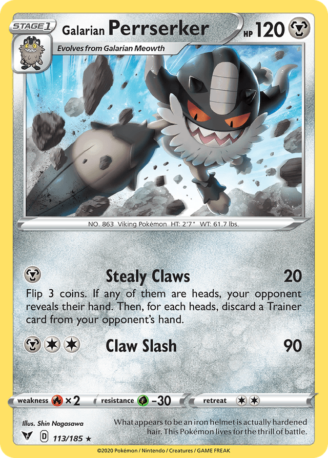 Galarian Perrserker SWSH4-113