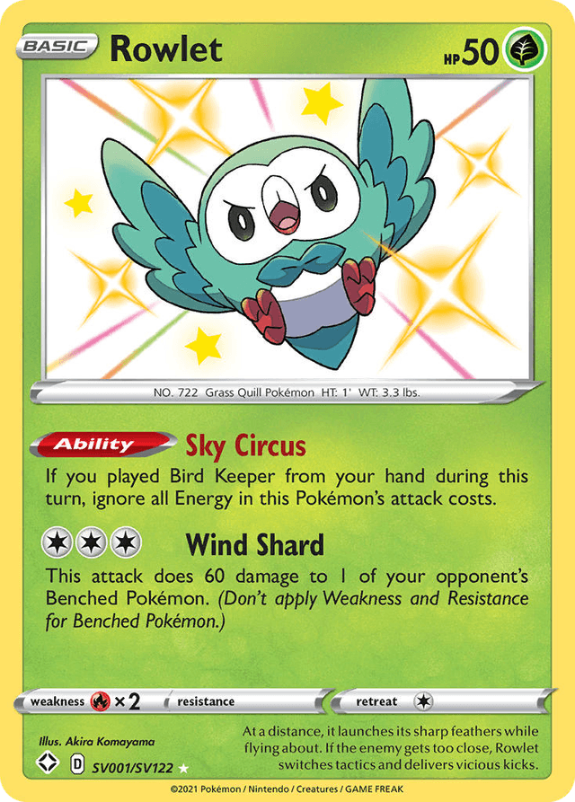 Rowlet SWSH45SV-SV001