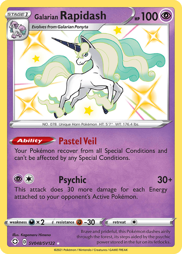 Galarian Rapidash SWSH45SV-SV048