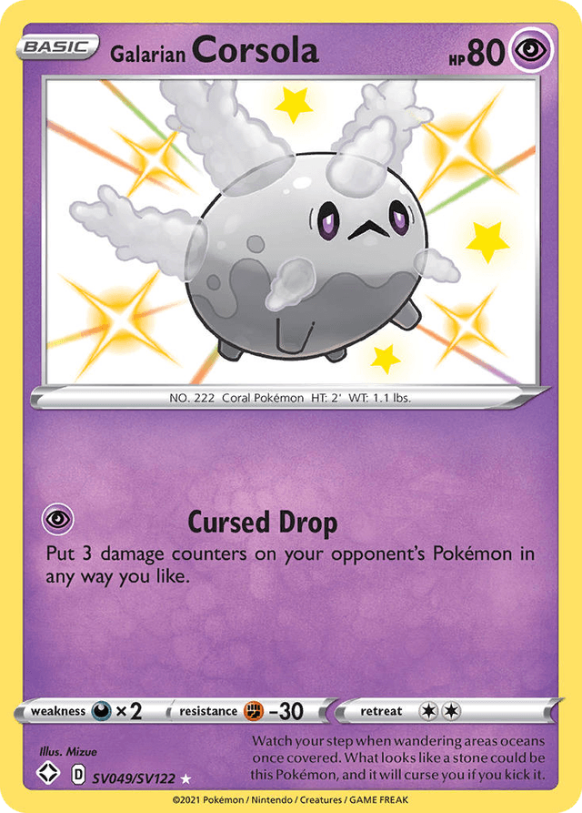 Galarian Corsola SWSH45SV-SV049