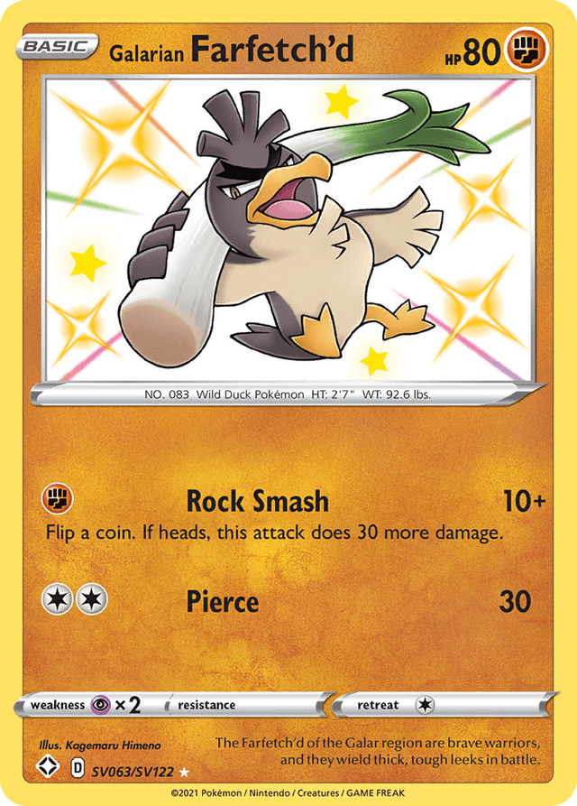 Galarian Farfetch'd SWSH45SV-SV063
