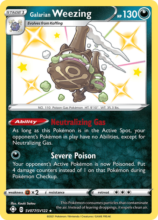 Galarian Weezing SWSH45SV-SV077