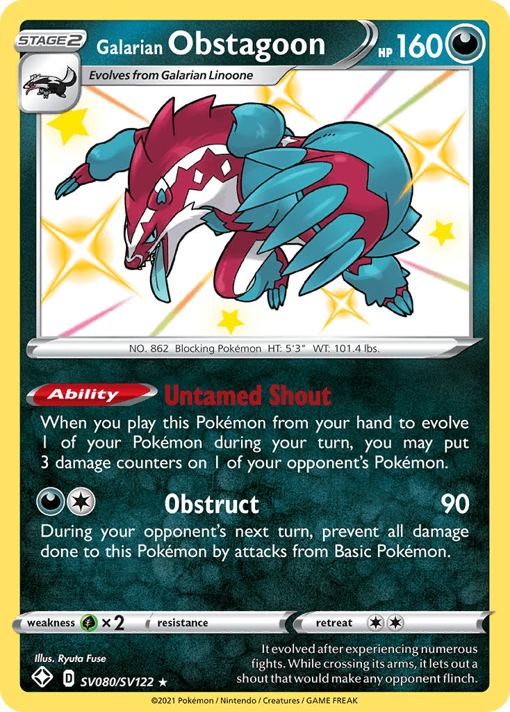 Galarian Obstagoon SWSH45SV-SV080