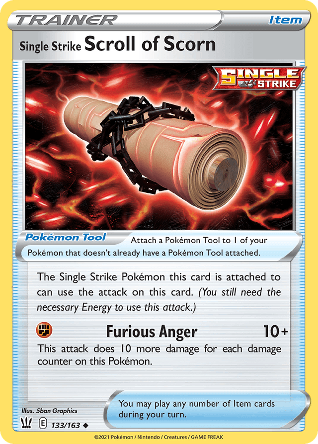 Single Strike Scroll of Scorn SWSH5-133
