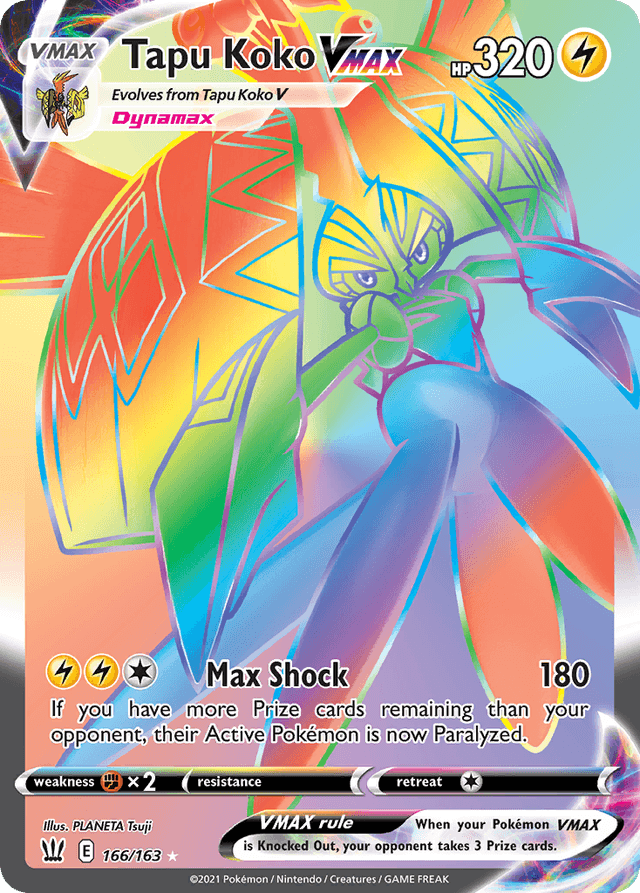 Tapu Koko VMAX SWSH5-166