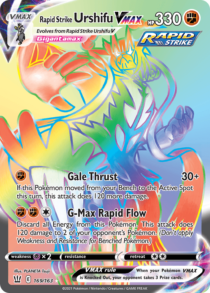 Rapid Strike Urshifu VMAX SWSH5-169
