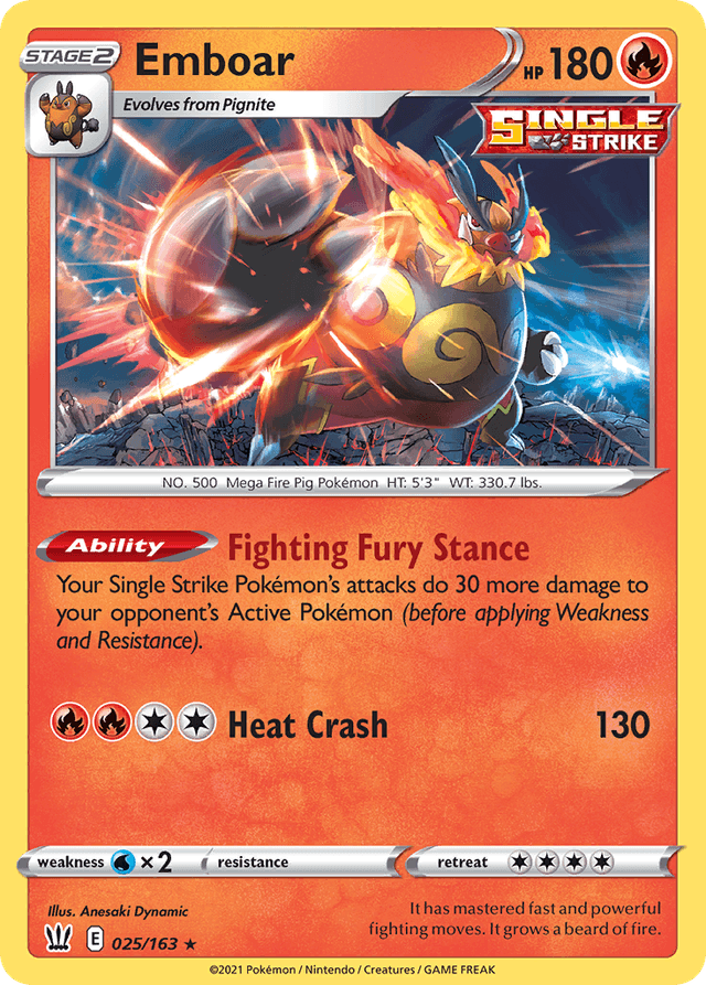 Emboar SWSH5-25