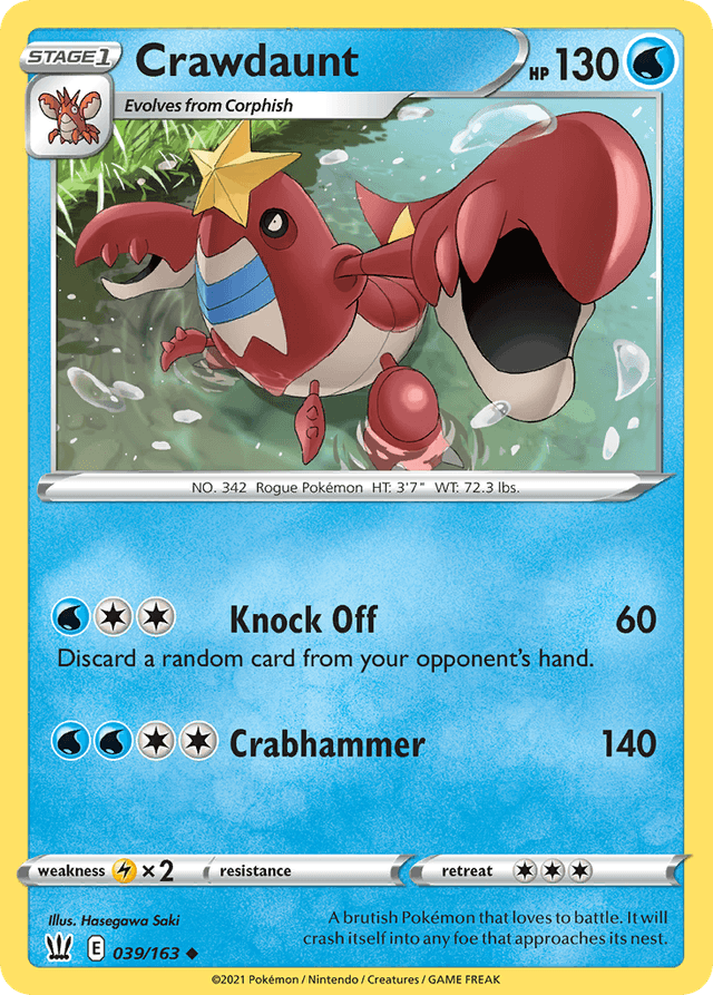 Crawdaunt SWSH5-39