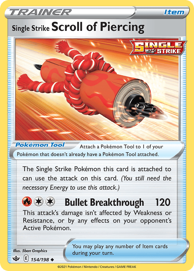 Single Strike Scroll of Piercing SWSH6-154