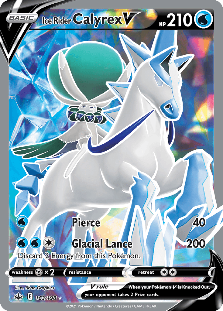 Ice Rider Calyrex V SWSH6-163