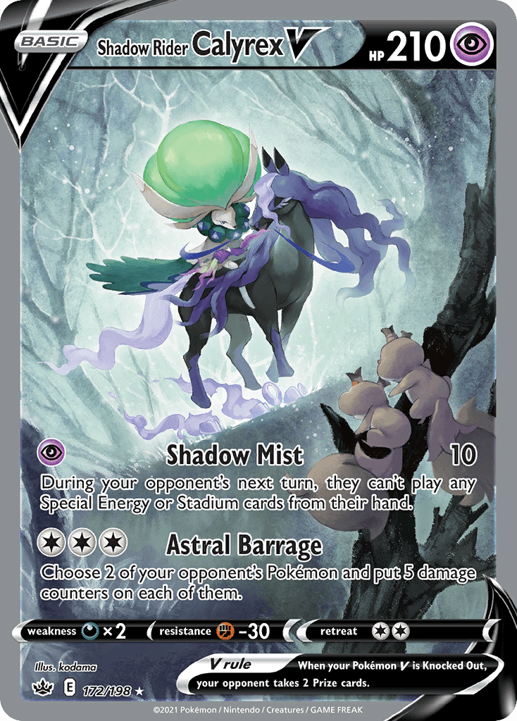 Shadow Rider Calyrex V SWSH6-172