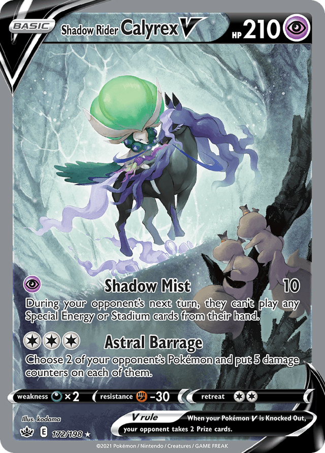 Shadow Rider Calyrex V SWSH6-172
