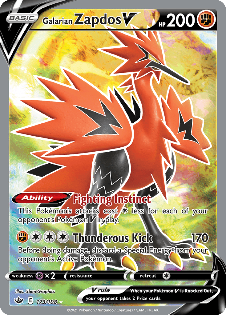 Galarian Zapdos V SWSH6-173