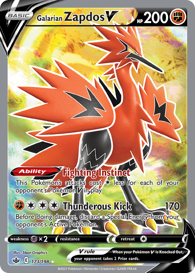 Galarian Zapdos V SWSH6-173